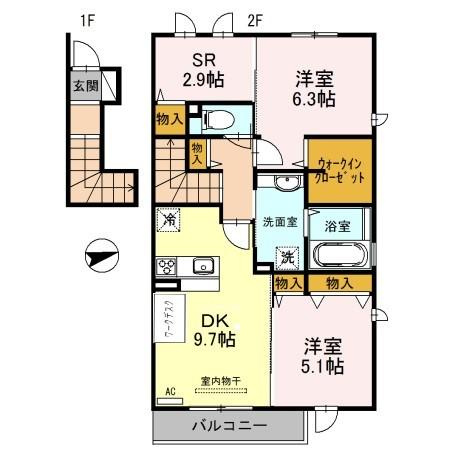 サンディアコートの間取り