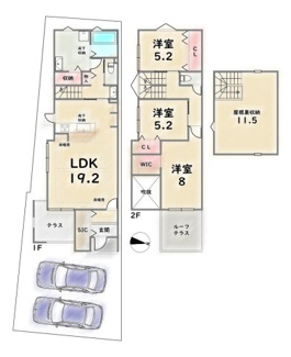 【間取り】 | 下京区西七条御前田町