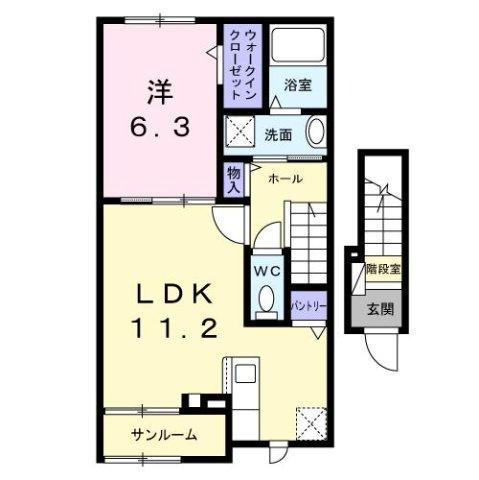 【間取り】 | グレイス　八万