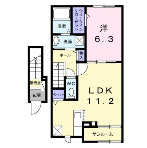【間取り】 | グレイス　八万