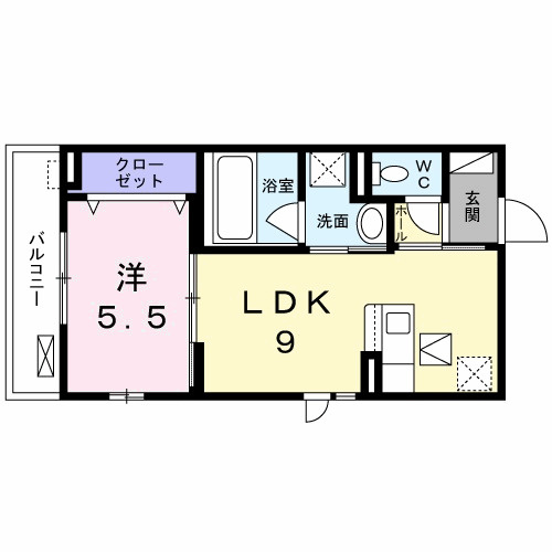 アルバ八尾の間取り