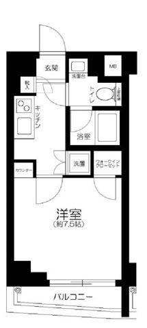 AXAS-IARETH西大島の間取り