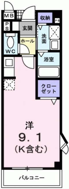 カーサプラシードの間取り