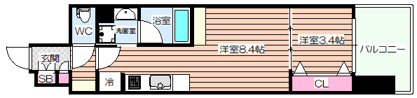 【間取り】 | アーバネックス本町Ⅱ