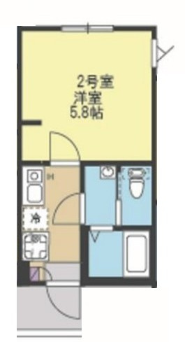 川崎市多摩区中野島３丁目のアパートの間取り