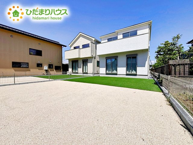 【庭】 | ひたちなか市相金町33番　新築戸建　B号棟 | お庭付物件になります！お庭遊びや、プールなどお子様も大喜び(^^)
