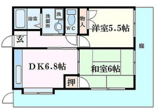 リビエール芦屋の間取り
