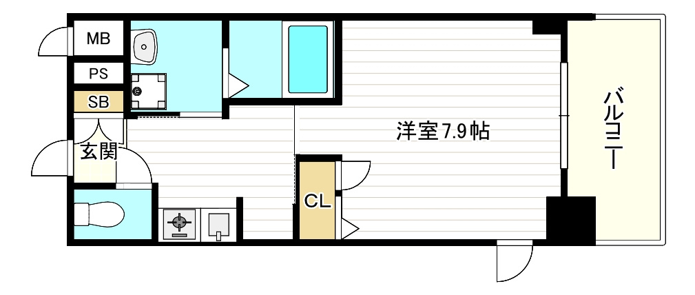 エイペックスみなとセントラルアベニューの間取り