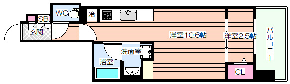 【間取り】 | アーバネックス本町Ⅱ