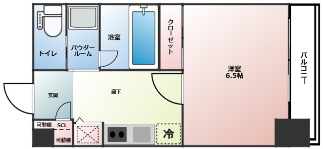 【間取り】 | アスヴェル阿波座BLUE EARTH
