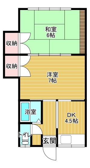 【間取り】 | 菊陽ハイツ | 現況優先になります。