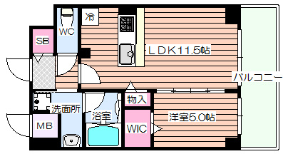 【間取り】 | ルアナ北梅田