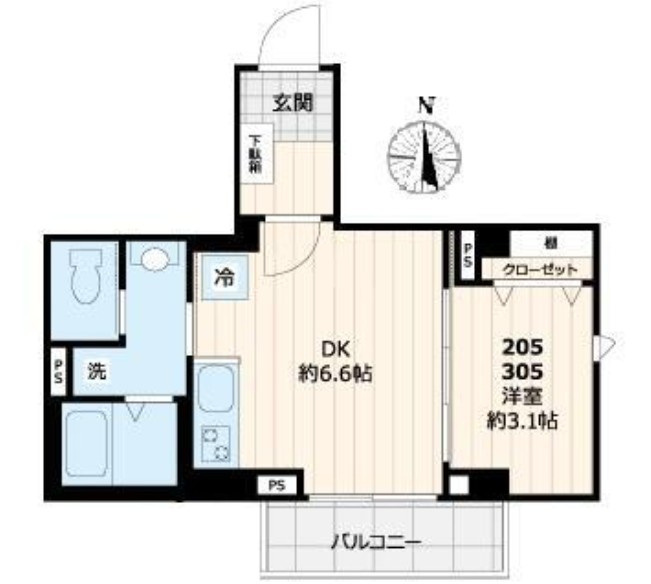 ディアコート住吉の間取り
