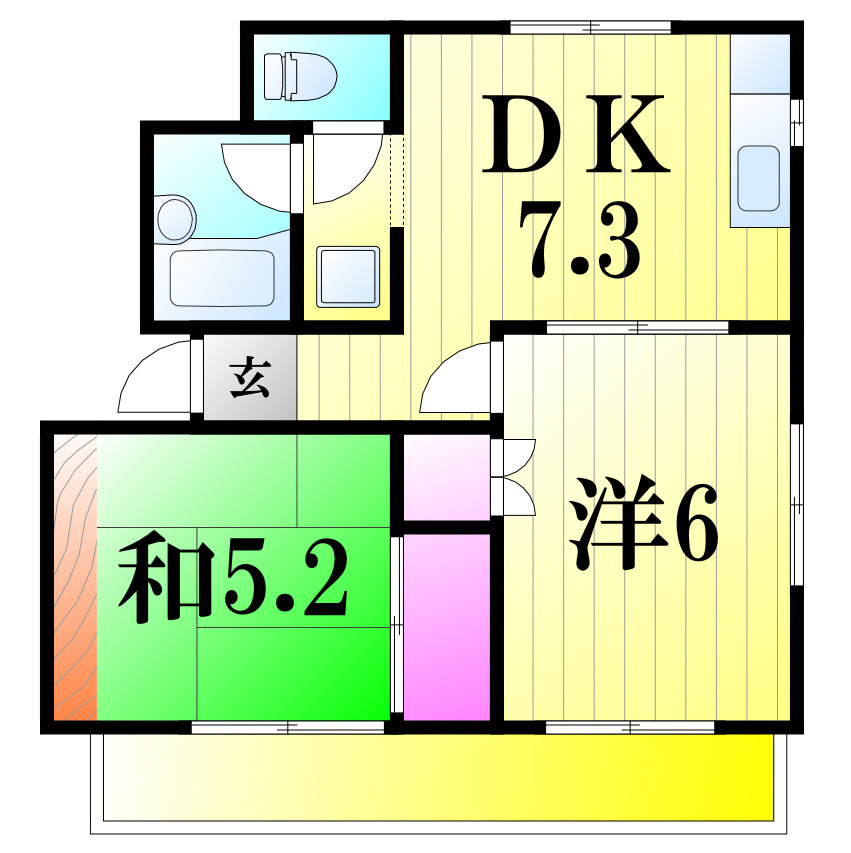 ハイツヤナギの間取り
