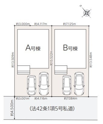 明石市東朝霧丘の区画図