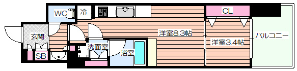 【間取り】 | アーバネックス本町Ⅱ