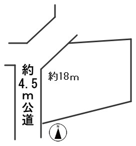 ６７２７６　山県市高富字森土地の区画図