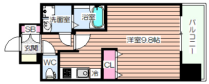 【間取り】 | BPRレジデンス梅田西