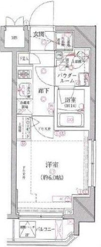 アルテシモフランの間取り|間取りです。