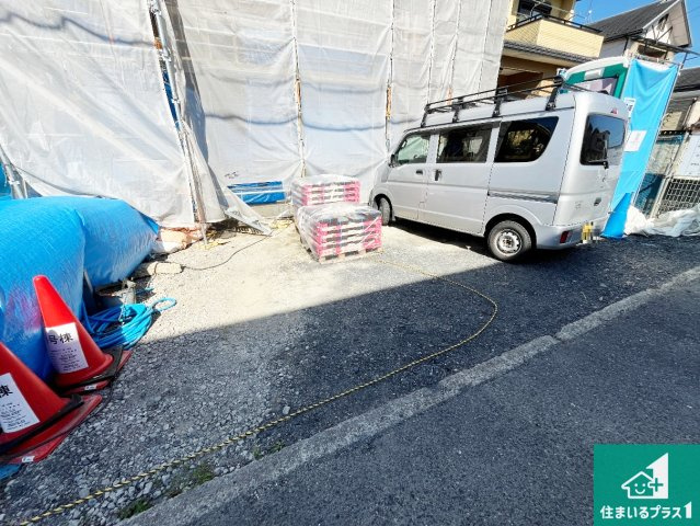 栗東市中沢　新築一戸建ての外観|現在の進捗状況です！順調に作業進行中、完成が待ち遠しいです！詳細の間取り等、お気軽にお問い合わせください！
