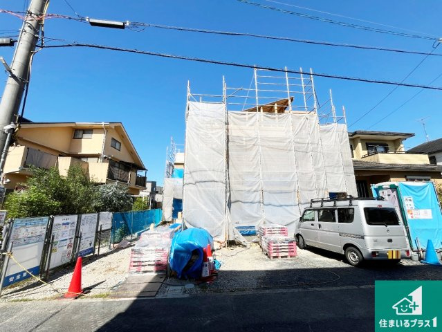 栗東市中沢　新築一戸建ての外観|現在建築中！落ち着いた街並みで新生活を始めることが出来そう！周辺の物件も併せてご紹介させて頂きます！

