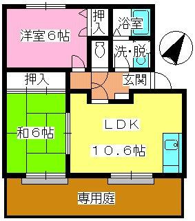 ラヴィタ城南Bの間取り