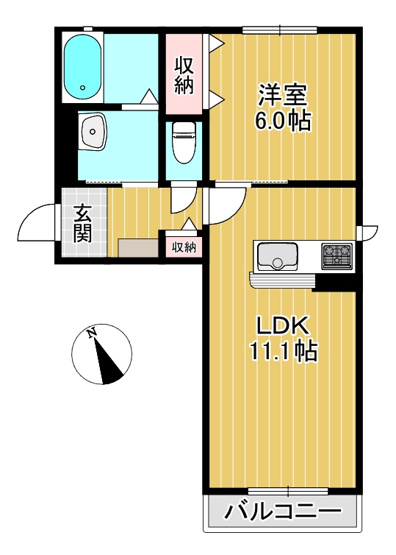 【間取り】 | アルビコッカ大川