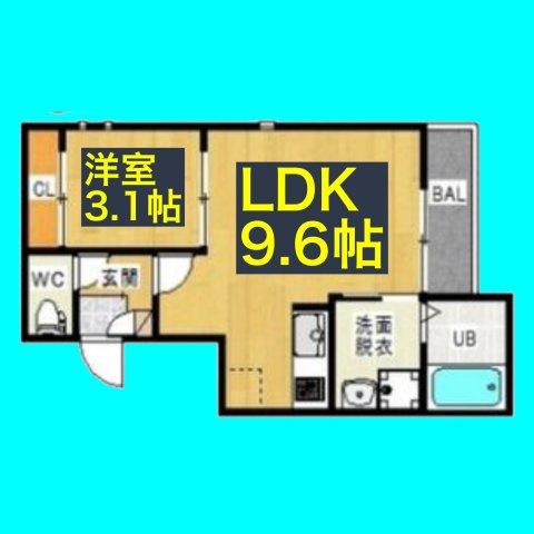 Grandtic Dorf新栄の間取り