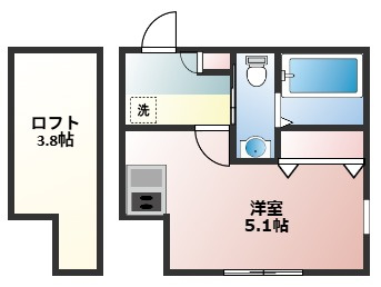 グロワール諏訪坂の間取り