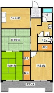 コーポ憩の間取り