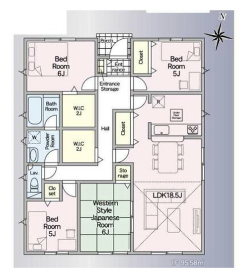 【間取り】 | 加須市水深第4　新築戸建　全2棟　2号棟