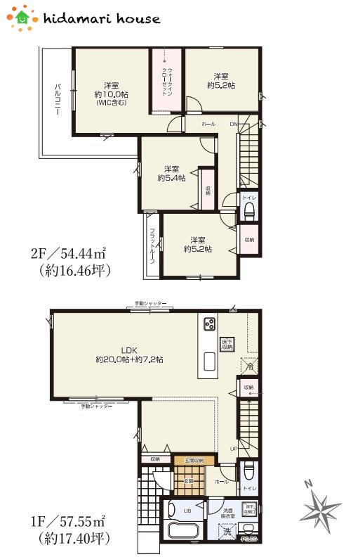上尾市東町6期　新築戸建　01の間取り