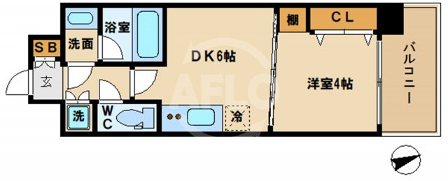プレジオ城東中央の間取り|プレジオ城東中央　間取り