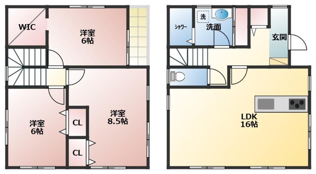 【間取り】 | 石巻町貸家