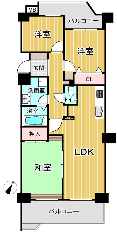 エスポア八事の間取り