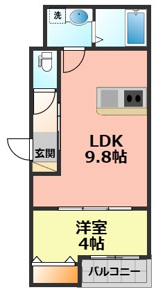【間取り】 | LE COCON岩倉Ⅵ