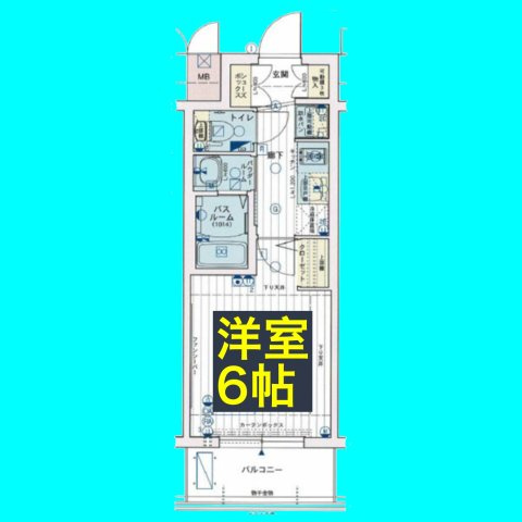 エステムコート名古屋金山ミッドクロスの間取り