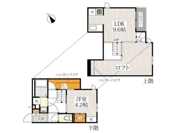 CB川越イニシオの間取り