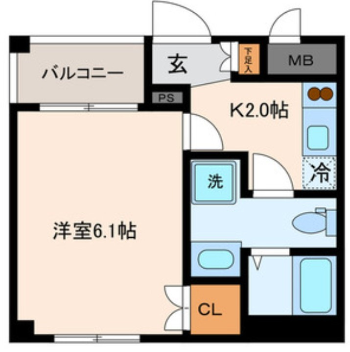 ラフィネ森下の間取り