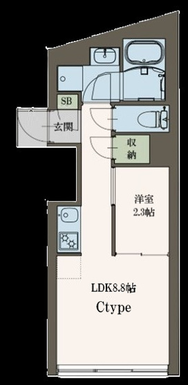 【間取り】 | AGRACES武蔵小山Ⅱ（アグレイシス武蔵小山Ⅱ）