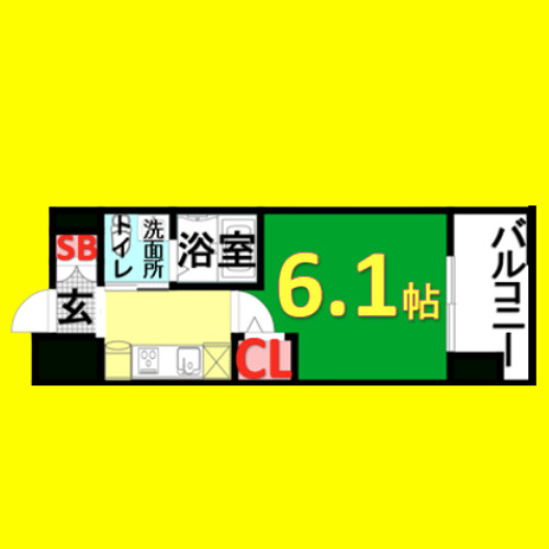 Live Casa堀田　名古屋市賃貸　仲介手数料無料の間取り