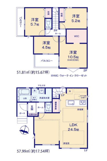 【間取り】 | 福岡市早良区有田2丁目1期　3号棟（全3棟）【仲介手数料無料・0円】 | 平日、土日祝日もお好きな日時にご見学可能です。お気軽にお問合せ下さい。