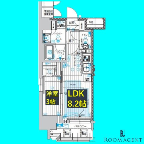 プレサンスレイズ千種今池の間取り