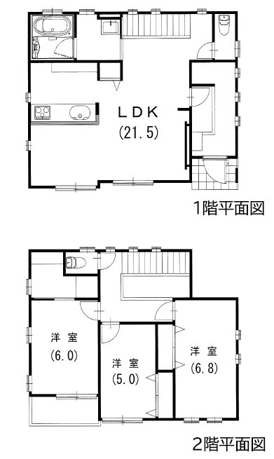 平塚市田村5丁目　中古一戸建ての間取り