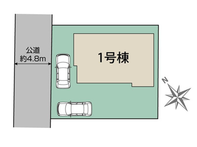 【区画図】 | 秦野市戸川　限定１棟　新築住宅