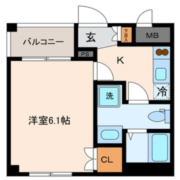 ラフィネ森下の間取り|間取りです。