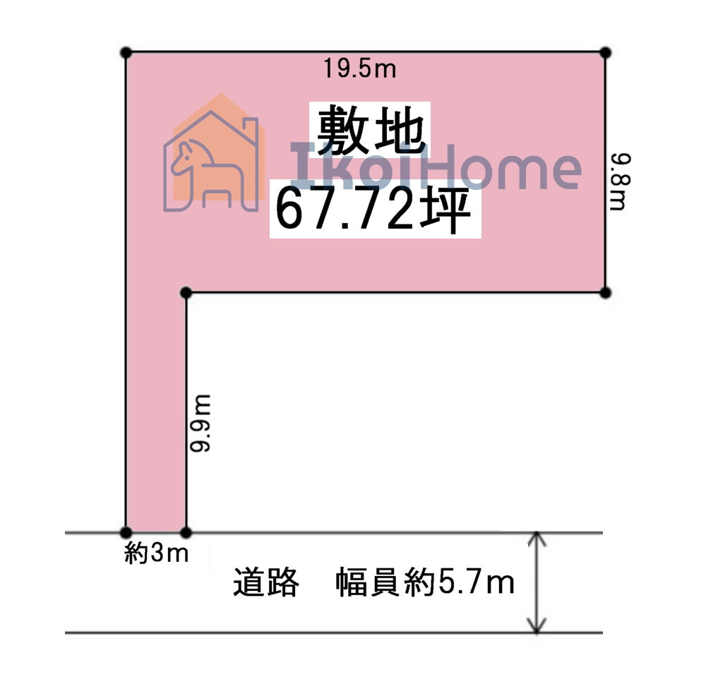 明石市大久保町高丘5丁目　土地の土地図