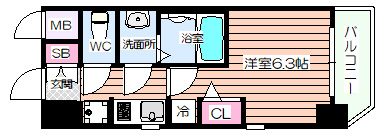 【間取り】 | エステムコートディアシティWEST