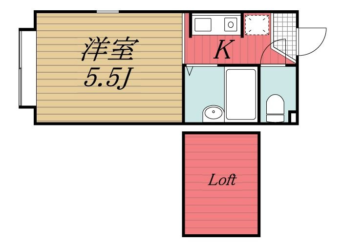 【間取り】 | パンシオン・ユーカリが丘　NO2
