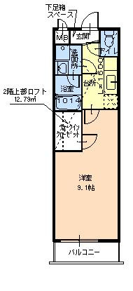 モンサント旭町の間取り